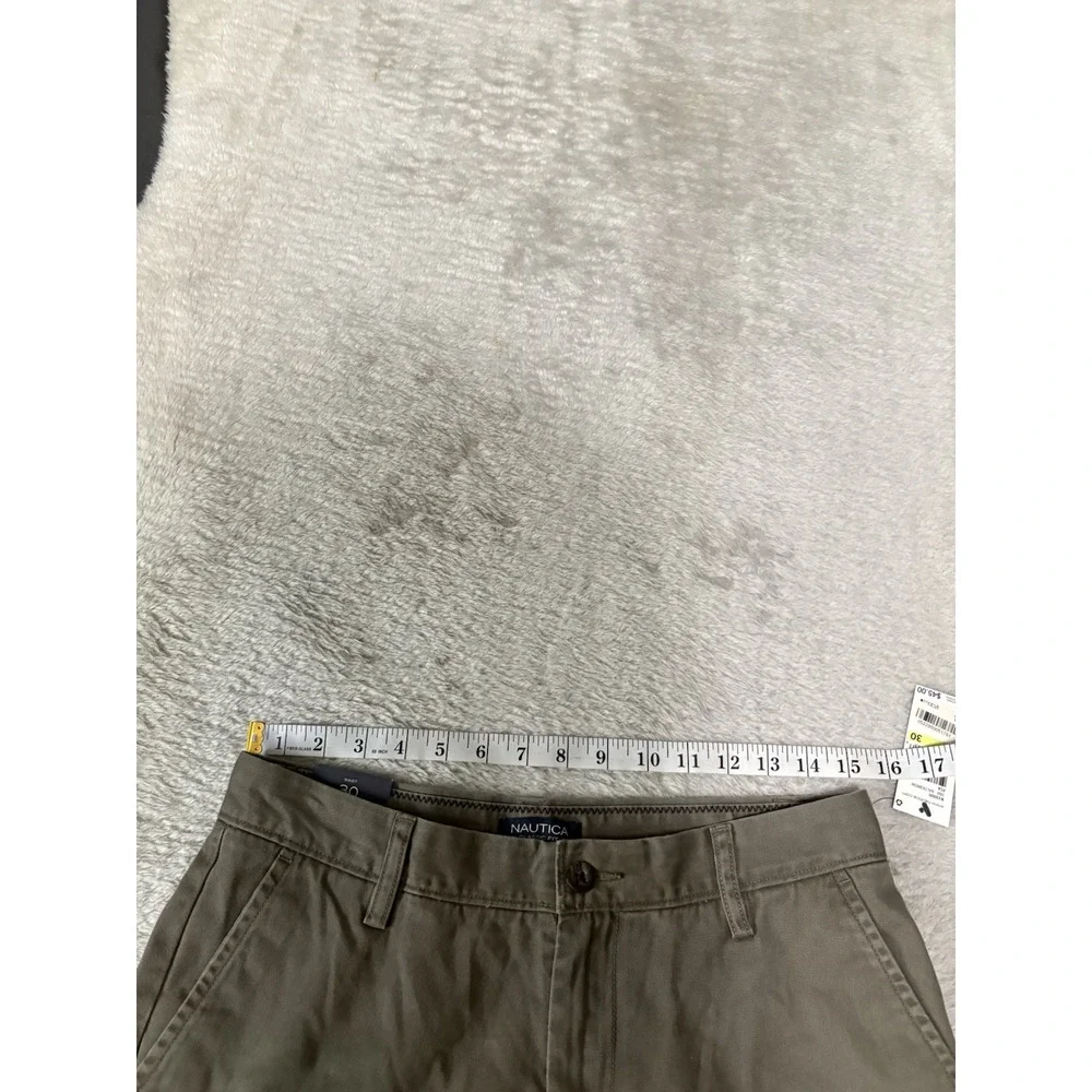 New Nautica Classic Fit Khaki Chino Shorts‎ Size 30 Balticbrow NWT